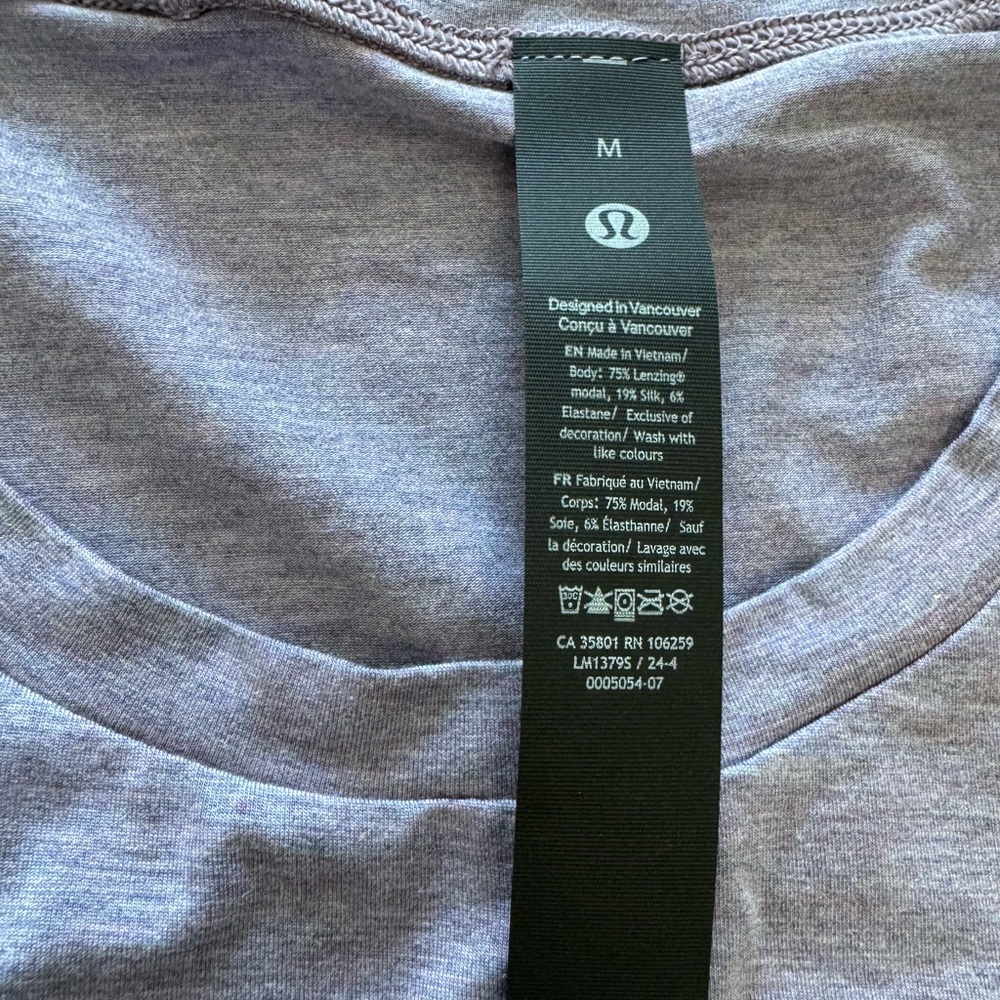 Lululemon light lavender T-Shirt